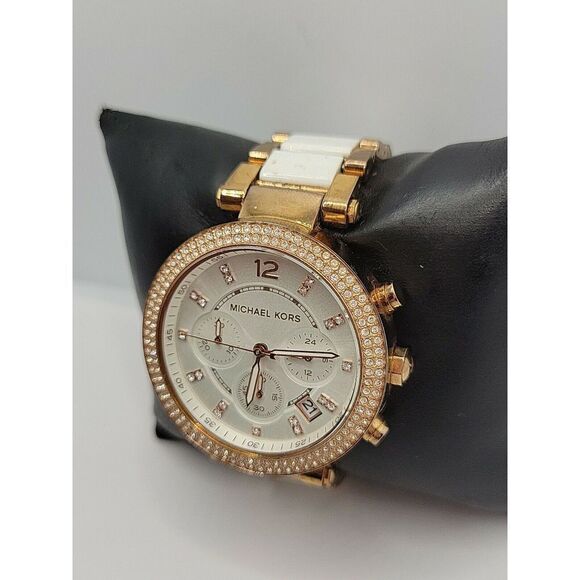 Michael Kors Parker MK5774 Women Stainless Steel Analog Dial Quartz Watch AM151 - Picture 2 of 7